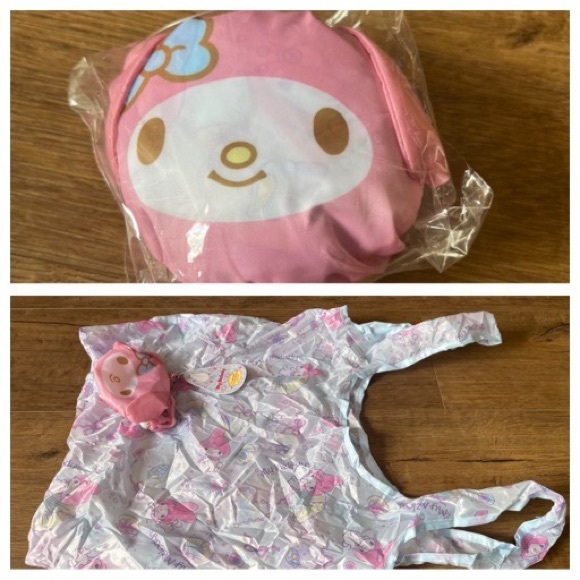 MY MELODY-Imported (NWT) Pink Compact, Reusable Shopping Tote - Picture 1 of 10